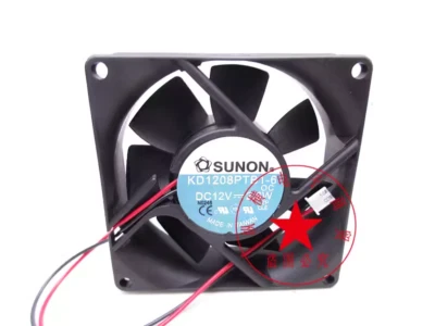 1PC SUNON KD1208PTB1-6 DC12V 2.6W 8CM 8025 2-wire cooling fan - Image 1 of 3