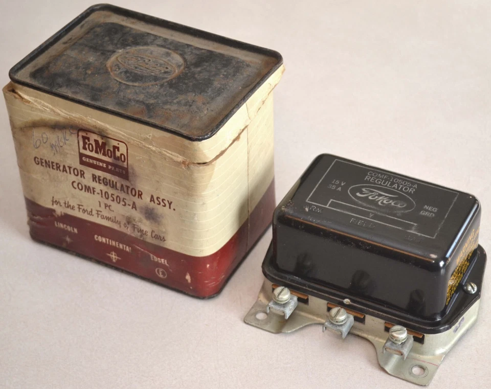 Новый из старых запасов 1960-1962 Mercury генератор регулятор напряжения, Ford Galaxie Thunderbird 1961 - Изображение 1 из 4
