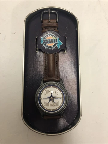1994 Dallas Cowboys Super Bowl XXVIII Fossil Leather Watch Cover