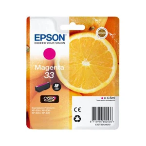 Cartucho de tinta original C13T33434010 Magenta Epson serie 33 naranja T3343 - Imagen 1 de 1