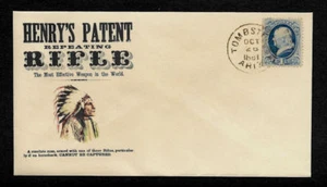 1880s Henry's Repeating Rifle Hunting Ad Reprint Collector's Envelope OP1367 - Picture 1 of 1