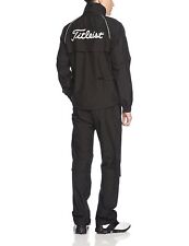 Titleist Golf Stratch Rain Wear Jacket Pants Set Black TSMR1592 S Size Japan