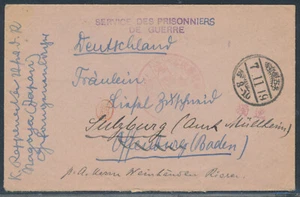 Kiautschou Kriegsgefangenen Brief + Inhalt Lager Nagoya 1918 Offenburg (S24187) - Picture 1 of 3