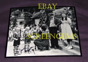 Wizard of Oz signed photo Jerry Maren rare behind scenes Bobbie Koshay stand in - Picture 1 of 2