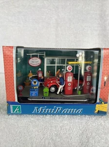 Hongwell MiniRama VW beetle Convertable Red garage 1/43scale NIB NEW $33 OBO🆓🚢 - Picture 1 of 15