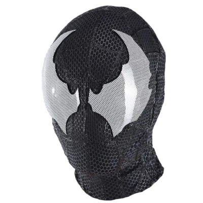 Black Venom Spider-Man Mask Halloween Cosplay Costume Party Props Adult Kids - Image 1 of 3