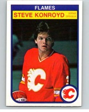1982-83 O-Pee-Chee #48 Steve Konroyd  RC Rookie Calgary Flames V57418