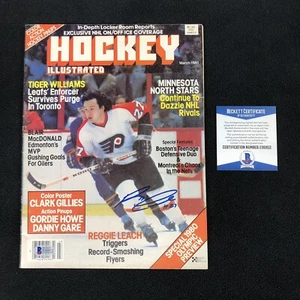 Reggie Leach Signed Philadelphia Flyers Hockey Illustrated Magazine Beckett COA - Picture 1 of 1