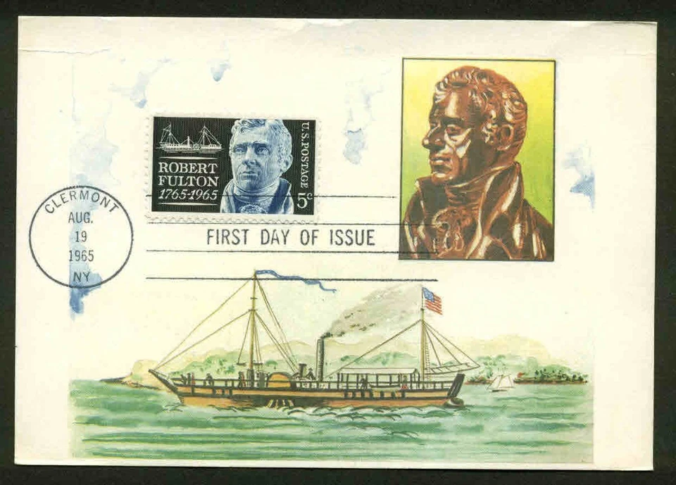 1270 ROBERT FULTON FDC CLERMONT, CA COLORANO PRE-SILK MAXIMUM CARD - Image 1 of 1