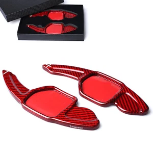 For Audi S8 Q3 Q5 Q7 R8 2013-16 Red Carbon Steering Wheel Shift Paddle Extension - Picture 1 of 11