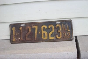 1932 Illinois License Plate # 1-127-623 - Picture 1 of 2