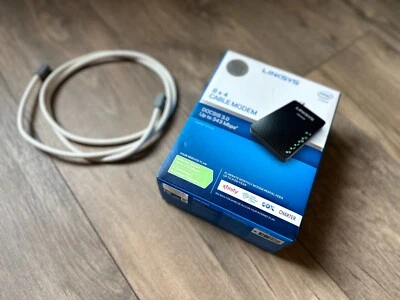 Linksys 8×4 Cable Modem (CM3008) Docsis 3.0 Up To 343 Mbps Nob - Image 1 of 4