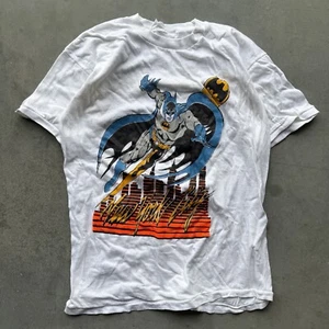 Vintage 1989 DC Comics Batman New York weißes T-Shirt Größe XL - Bild 1 von 4