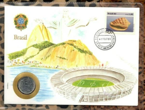 Monedas E de Todas las Naciones Brasil 10 Crucieros 1990 UNC - Imagen 1 de 2