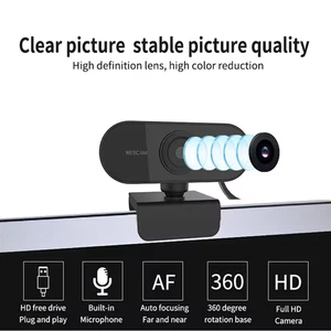 1080P HD Mini Webcam | Built-in Mic | USB Plug & Play for PC Laptop Video Call - Picture 1 of 6