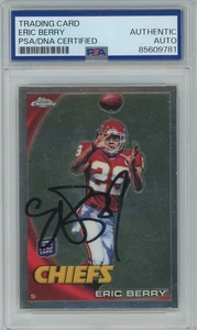 Eric Berry 2009 Topps Chrome RC Rookie Chiefs PSA/DNA Signed Auto Autographed - Picture 1 of 1