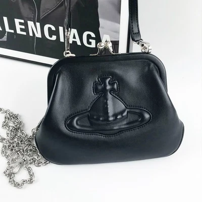 Vivienne Westwood Chelsea kisslock 2way Mini Bag leather Black outlet F/S JP - Image 1 of 4