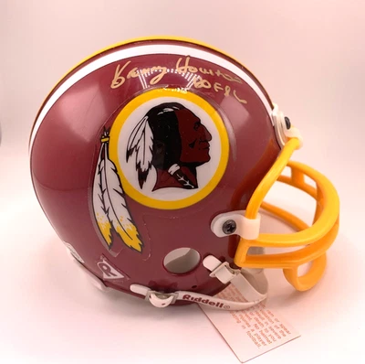 MINICAPACETE WASHINGTON REDSKINS ASSINADO POR KENNY HOUSTON COM CERTIFICADO DE AUTENTICIDADE! - Imagem 1 de 4