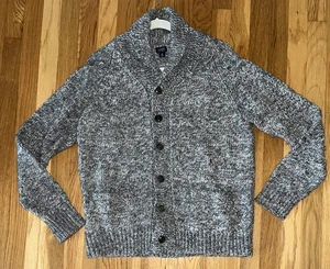J. Crew Wolle Alpaka Donegal Schalkragen Strickjacke Opa Pullover Gr. M NEU - Bild 1 von 10