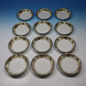 Noritake China - Gold White Christmas Ball 175 - 12 Fruit Dessert Sauce Bowls - Picture 1 of 5