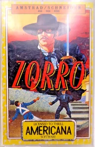 SCHNEIDER/AMSTRAD CPC -- ZORRO (AMERICANA) - Picture 1 of 2