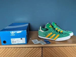 Mens Vintage Adidas Samba Super UK Size 10u43526 Green - Picture 1 of 10
