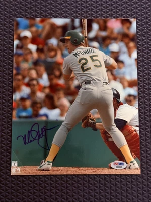 Mark McGwire Signed Autograph 8x10 Photo Oakland Athletics PSA DNA - Image 1 of 4
