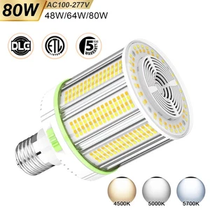 80W LED Corn Light Bulb E39 Mogul Base Replace 400W MH/HPS High Bay Lamp 12000LM - Picture 1 of 15