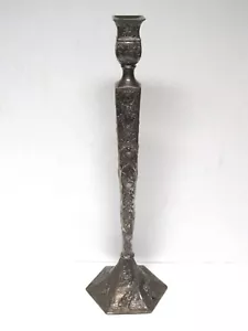 Kerzenständer antik verziert Silber Teller - Vögel Blumen Obst Amor - 18" - Bild 1 von 11