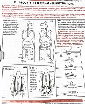 Arrest harness's For Muddy Maxim 2-Man Ladderstand, Two Each # UP14-0209 - Image 1 of 3