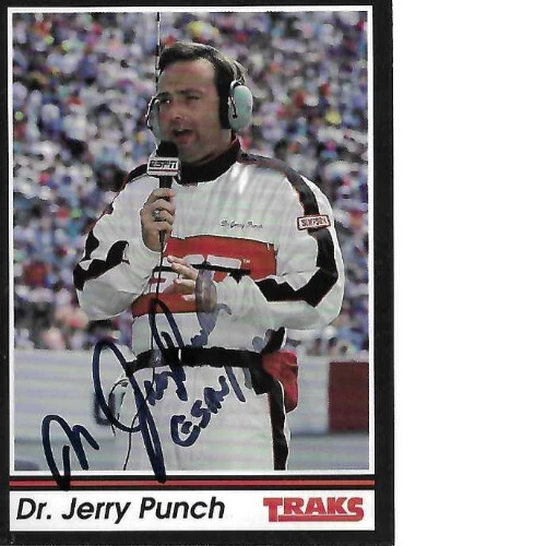 DR. JERRY PUNCH SIGNED 1991 TRAKS RACING #188 - NASCAR - Image 1 of 1