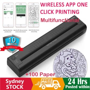 Professional Wireless Portable Thermal Tattoo Stencil Printer+100 Transfer Paper - Picture 1 of 14