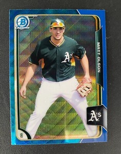 2015 Bowman Chrome - Prospects Blue Wave Refractor #BCP152 Matt Olson (RC)