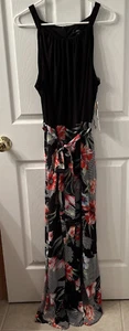 Damen R&K Blumen Maxi Neckholder Kleid Neu mit Etikett Größe 16 - Bild 1 von 9