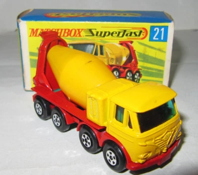 Matchbox Superfast No.21 - FODEN CONCRETE MIXER - VNr MIB - Image 1 of 4