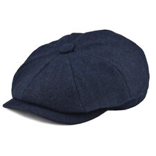 BOTVELA Tweed Newsboy Cap Herringbone Men Gatsby Retro Hat 8 Panel Falt Cap