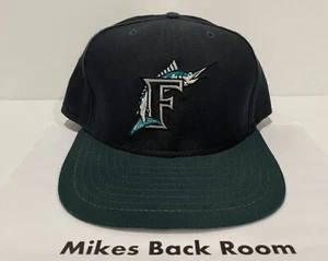 Vintage FLORIDA MARLINS NEW ERA DUPONT VISOR SNAPBACK HAT Cap NEW Old Stock M/L - Picture 1 of 7