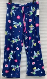 Disney Damen Pyjamahose Tinkerbell Nachtwäsche bequem weich Fleece Größe XL - Bild 1 von 9