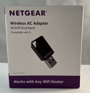 NETGEAR Wireless AC Adapter AC600 Dual Band Compatible with N - Picture 1 of 6