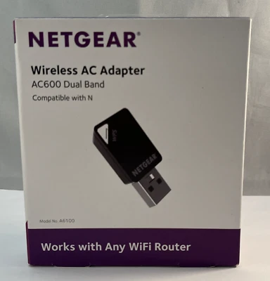NETGEAR Wireless AC Adapter AC600 Dual Band Compatible with N - Image 1 of 4