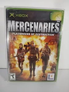 Mercenaries Playground of Destruction Black Lbl Microsoft Xbox NUOVO SIGILLATO! - Foto 1 di 6