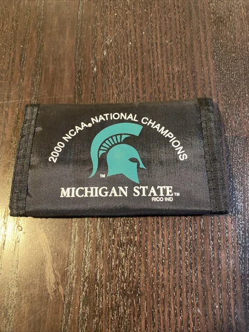 Michigan State Spartans 2000 NCAA National Champs Nylon Trifold Wallet Cover