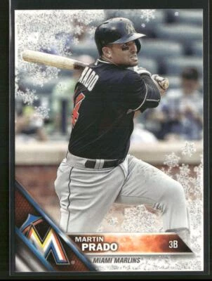 2016 Topps Holiday #HMW174 Martin Prado Metallic Snowflake - Image 1 of 2