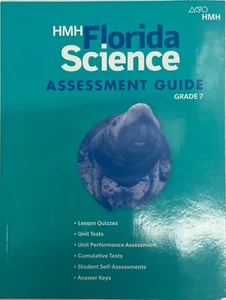 7th Grade 7 HMH Florida Science Assessment Guide w/ Answers Teacher Tests Quiz - Imagen 1 de 1