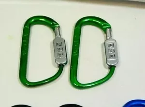 2er-Pack Gear Lok Kombination Karabiner GRÜN - NEU für Schlüssel Fahrräder Schließfach Rucksack - Bild 1 von 1