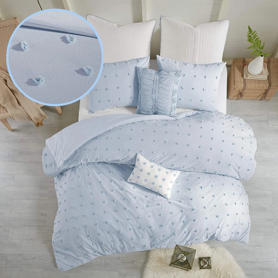 Juego de edredón de algodón, almohadas decorativas a juego de diseño inteligente-Ja... Foto 1 de 4