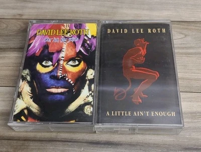David Lee Roth - Eat 'Em And Smile Cassette Tape 1986 & A Little Ain't Enough  - Image 1 of 4