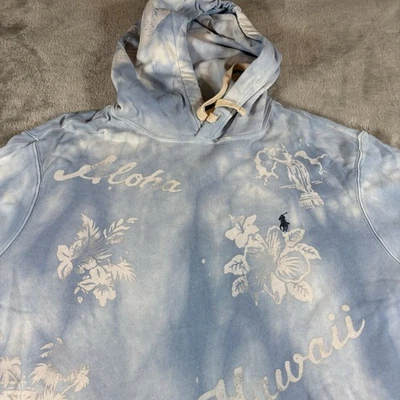 Polo Ralph Lauren Laguna Hawaiian Spa Terry Polar Sudadera con Capucha Para Hombre Talla L Azul Foto 1 de 4