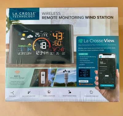 La Crosse Technology V21-WTH Wireless Wind Weather Station Remote Monitor - Image 1 of 4