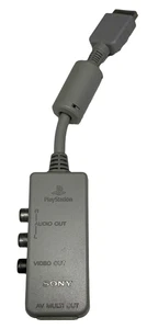 Sony PS1 Playstation 1 AV Multi Out Adapter - SCPH-1160 - Picture 1 of 3